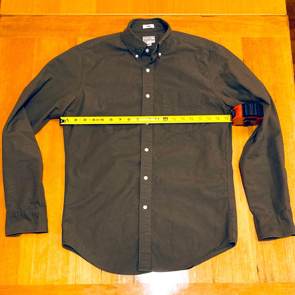 J. crew oxford shirt Army green